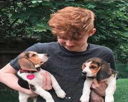 Griffen is an animal lover and has two small pups in his home Griffen is an animal lover and has two small pups in his home.